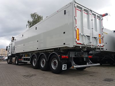 самосвальный полуприцеп ZASLAW серый цвет