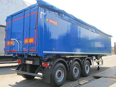 самосвальный полуприцеп ZASLAW синий цвет