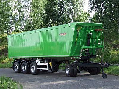 самосвальный полуприцеп ZASLAW зеленый цвет